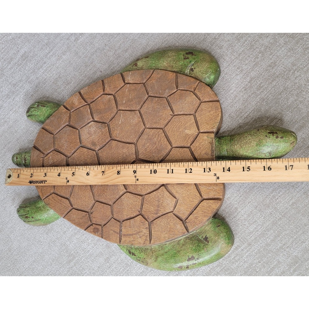 Pottery Barn Turtle Cheese Board Wood Charcuterie w Spreaders & Flags RARE! - Picture 14 of 16